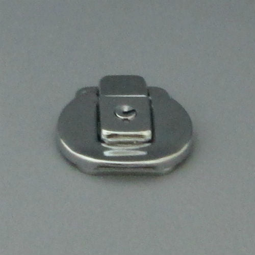 No.1619パチン錠 鍵付(2個セット)クローム 鉄製【EKT】