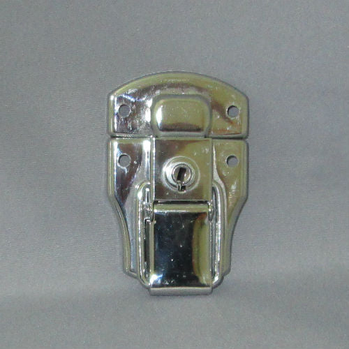 No.1649平 パチン錠鍵付 クローム(鉄製)【EKT】