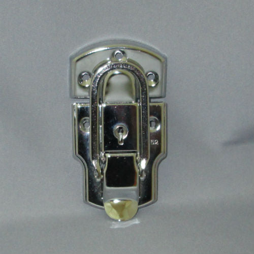 No.1652平 パチン錠鍵付 クローム(鉄製)【EKT】