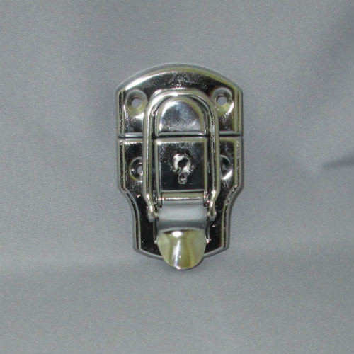 No.1645平 パチン錠鍵付 クローム(鉄製)【EKT】