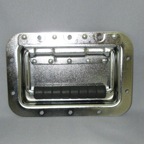 No.1700-7301 皿付直角ハンドル(バネ付)クローム 皿浅【EKT】