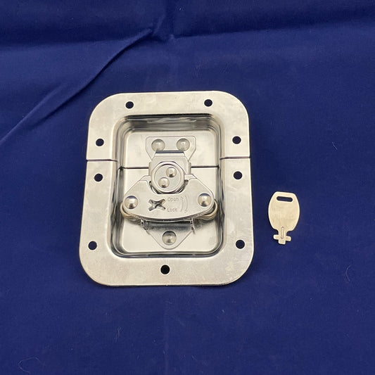 EK1306 皿付き小型ロータリー錠 鍵付 CR PAT.7277650