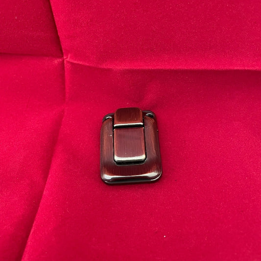 No.928 パチン錠 鍵無 (鉄製)真鍮ブロンズ(アンティーク調) B品